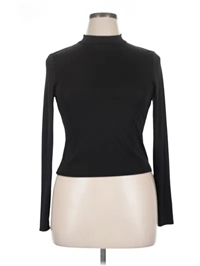 Pre-owned Melrose And Market Long Sleeve Turtleneck In Black