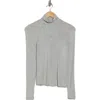 Melrose And Market Long Sleeve Turtleneck In Grey Heather