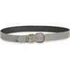 Melrose And Market Mae Triple Keeper Belt In Grey Excalibur