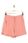 Melrose And Market Paperbag Utility Shorts In Pink Dawn