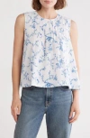 Melrose And Market Pintuck Sleeveless Top
