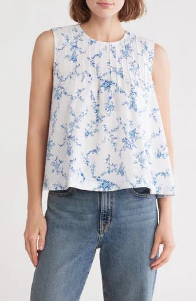 Melrose And Market Pintuck Sleeveless Top