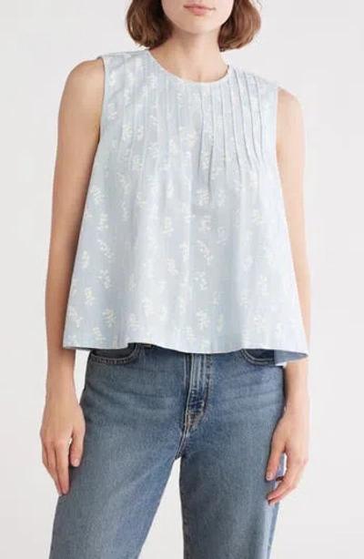 Melrose And Market Pintuck Sleeveless Top