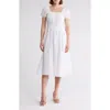 Melrose And Market Puff Sleeve Midi Dress