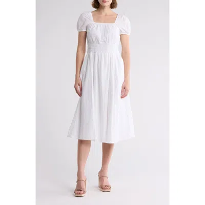 Melrose And Market Puff Sleeve Midi Dress