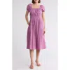 Melrose And Market Puff Sleeve Midi Dress