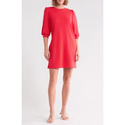 Melrose And Market Puff Sleeve Sweatshirt Minidress In Pink
