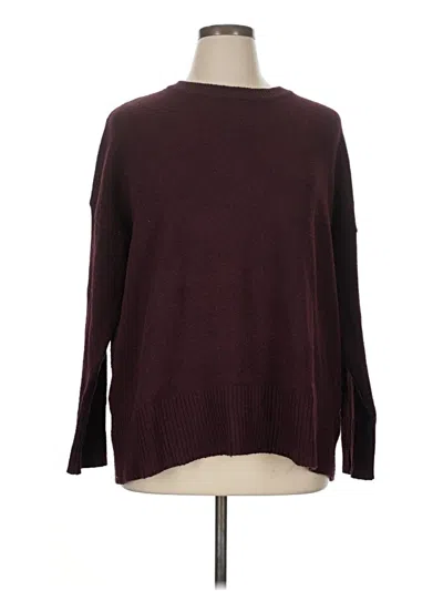 Pre-owned Melrose And Market Pullover Sweater In Burgundy