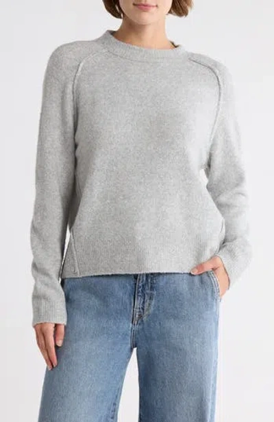 Melrose And Market Raglan Crewneck Sweater In Gray