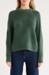 Melrose And Market Raglan Crewneck Sweater In Green