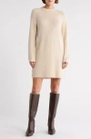 Melrose And Market Raglan Sleeve Sweater Dress In Brown