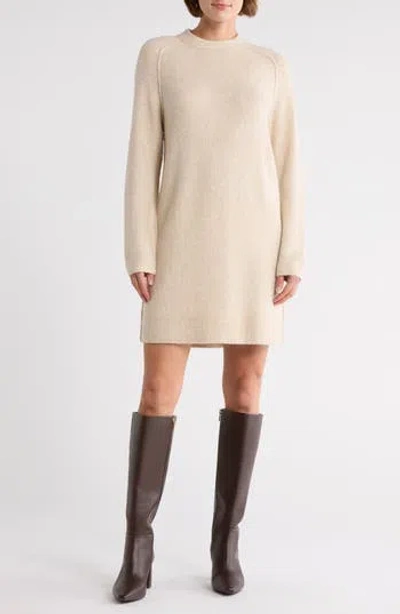 Melrose And Market Raglan Sleeve Sweater Dress In Brown