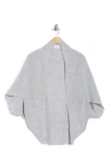 Melrose And Market Rib Knit Cocoon Cardigan In Gray