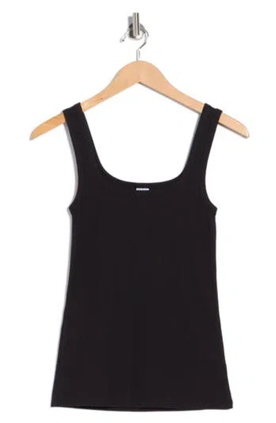 Melrose And Market Rib Tank Top In Black