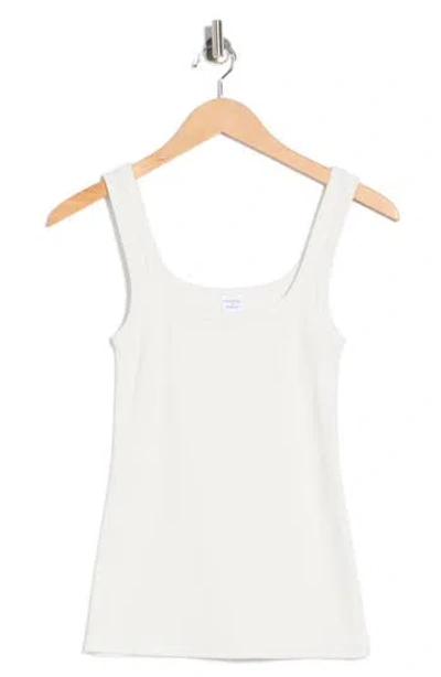 Melrose And Market Rib Tank Top In White