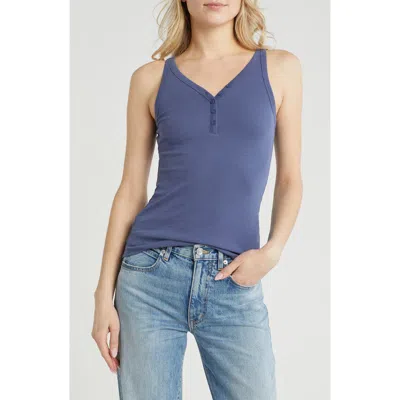 Melrose And Market Ribbed Henley Tank