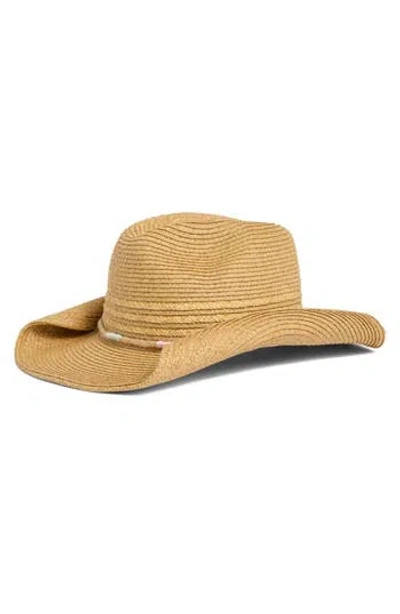 Melrose And Market Rolled Straw Cowboy Hat In Neutral