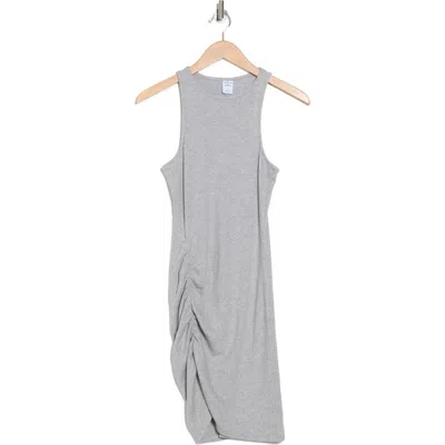 Melrose And Market Ruched Racerback Dress In Grey Heather