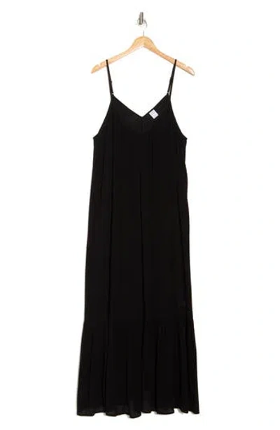 Melrose And Market Ruffle Hem Gauze Maxi Slipdress