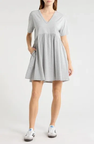 Melrose And Market Short Sleeve Knit Swing Dress In Red