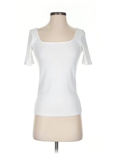 Pre-owned Melrose And Market Short Sleeve T-shirt In White