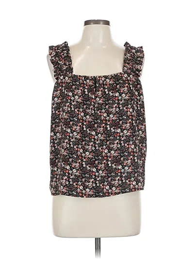 Pre-owned Melrose And Market Sleeveless Blouse In Black
