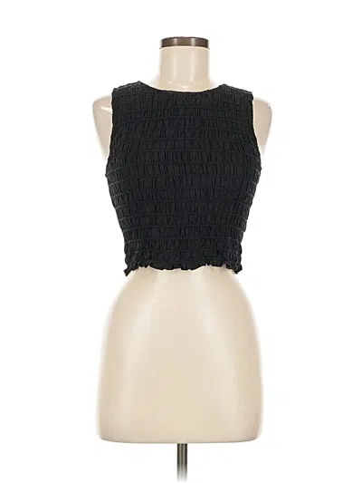 Pre-owned Melrose And Market Sleeveless Blouse In Black