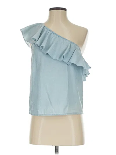 Pre-owned Melrose And Market Sleeveless Blouse In Blue
