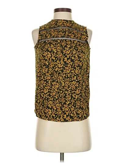 Pre-owned Melrose And Market Sleeveless Blouse In Gold