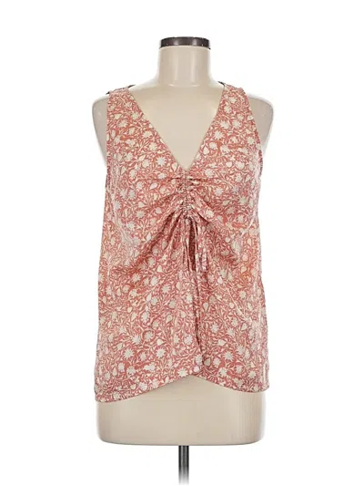 Pre-owned Melrose And Market Sleeveless Blouse In Orange