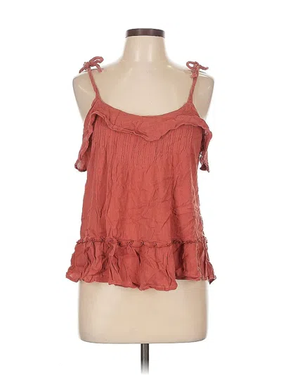 Pre-owned Melrose And Market Sleeveless Blouse In Red