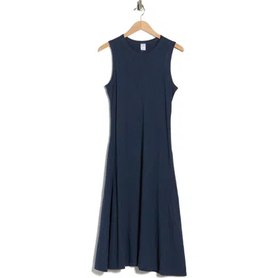 Melrose And Market Sleeveless Cotton Jersey Midi Dress In Blue