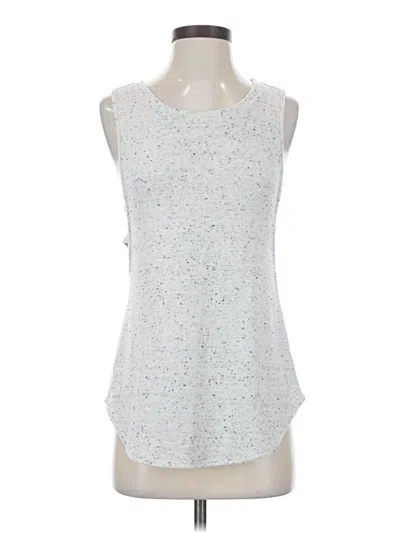 Pre-owned Melrose And Market Sleeveless Top Silver Halter Neckline Tops