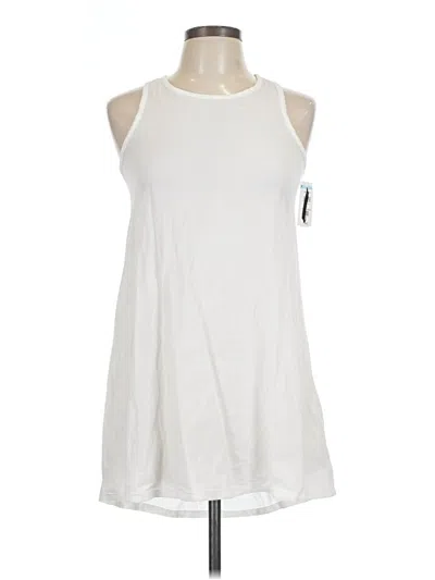 Pre-owned Melrose And Market Sleeveless Top White Halter Neckline Tops