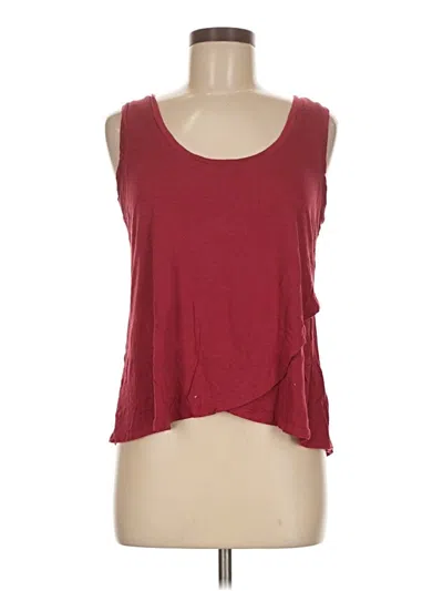 Pre-owned Melrose And Market Sleeveless T-shirt In Burgundy
