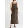 Melrose And Market Square Neck Maxi Dress