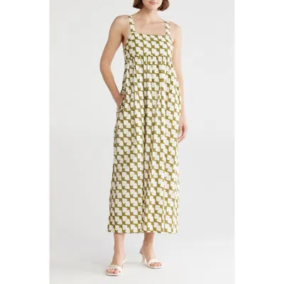 Melrose And Market Square Neck Maxi Dress