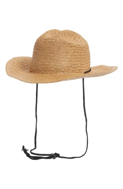 Melrose And Market Straw Cowboy Hat In Gold