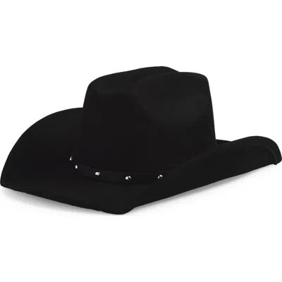 Melrose And Market Studded Trim Cowboy Hat In Black