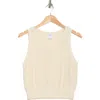 Melrose And Market Sweater Tank In Ivory Dove