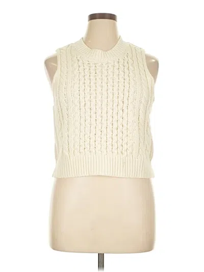 Pre-owned Melrose And Market Sweater Vest In White