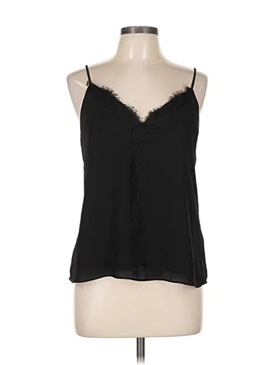 Pre-owned Melrose And Market Tank Top Black Halter Neckline Tops
