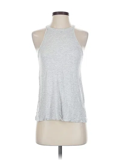 Pre-owned Melrose And Market Tank Top Silver Halter Neckline Tops
