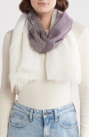 Melrose And Market Texture Ombré Scarf In Gray