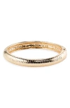 Melrose And Market Textured Rib Bangle Bracelet In Gold