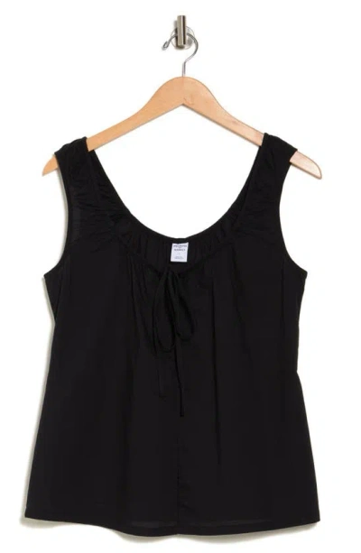 Melrose And Market Tie Sleeveless Top In Black