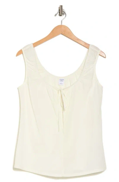 Melrose And Market Tie Sleeveless Top In Ivory Egret
