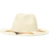Melrose And Market Triangle Straw Panama Hat In Neutral