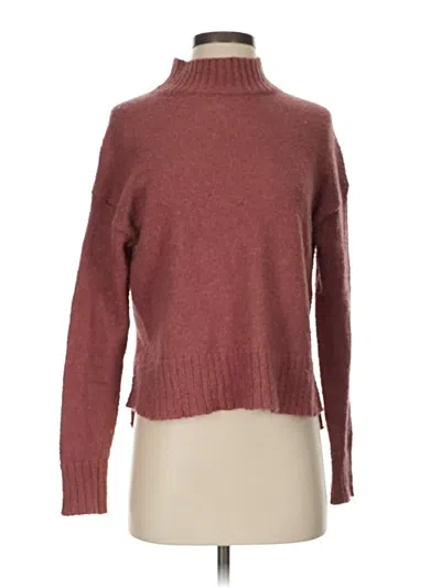 Pre-owned Melrose And Market Turtleneck Sweater In Burgundy