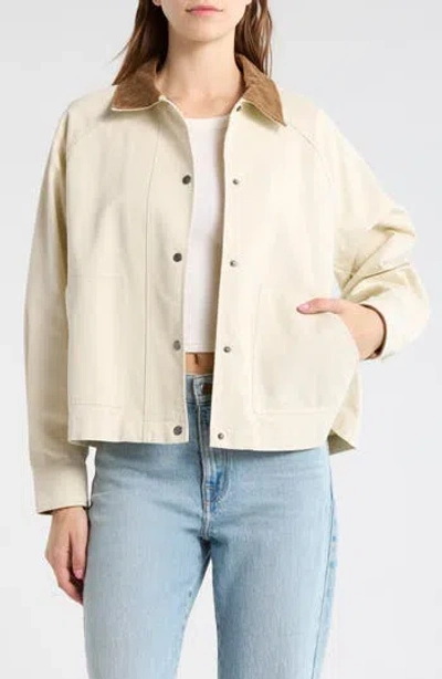 Melrose And Market Twill Barn Jacket In White